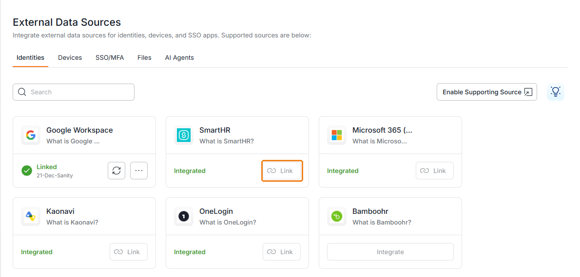 Example: Display when the app connection with Google Workspace is completed