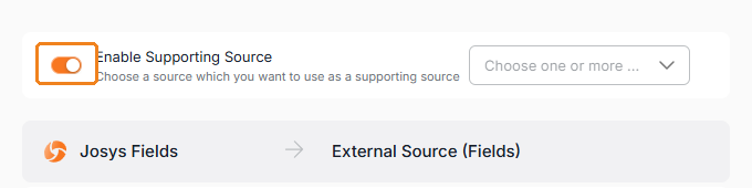 Enable Support Source toggle switch
