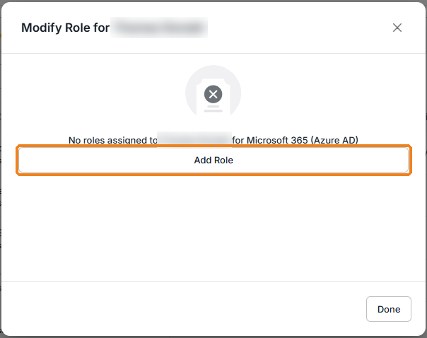 Edit App Role screen